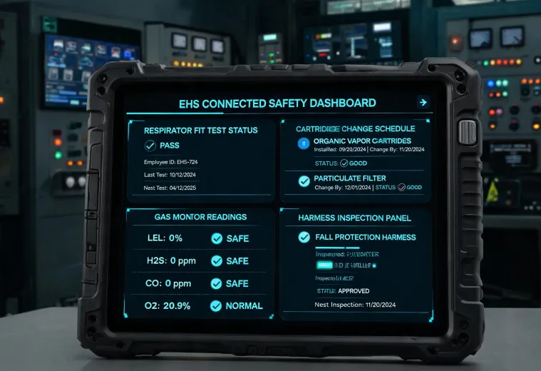 Connected PPE dashboard demo
